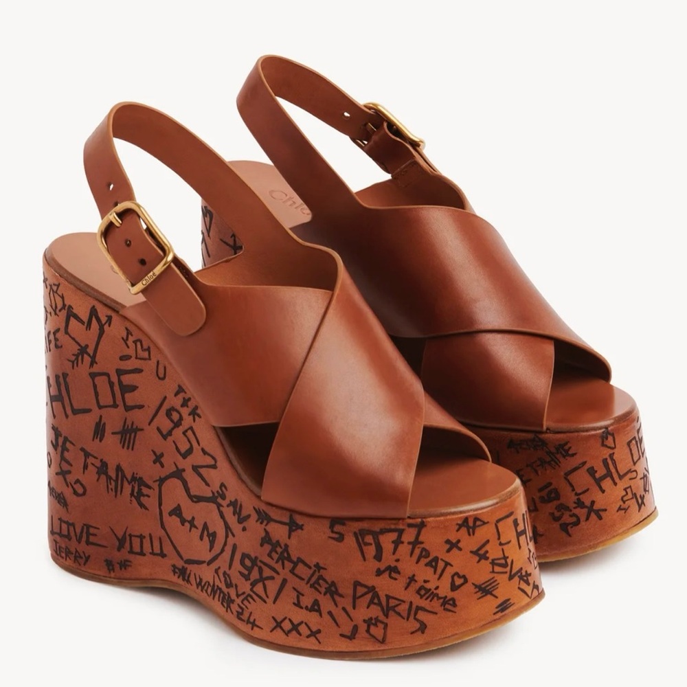 Chloe Maxime wedge sandals